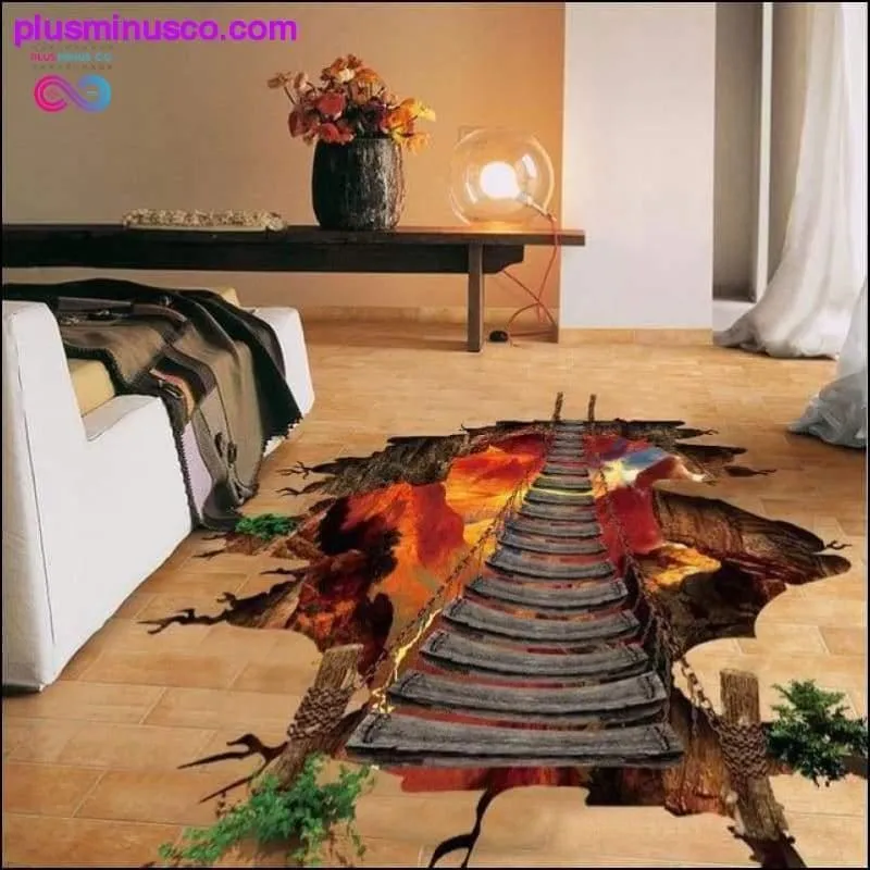 3D Galaxy Star Bridge Floor/Wall Sticker Home Decoration for