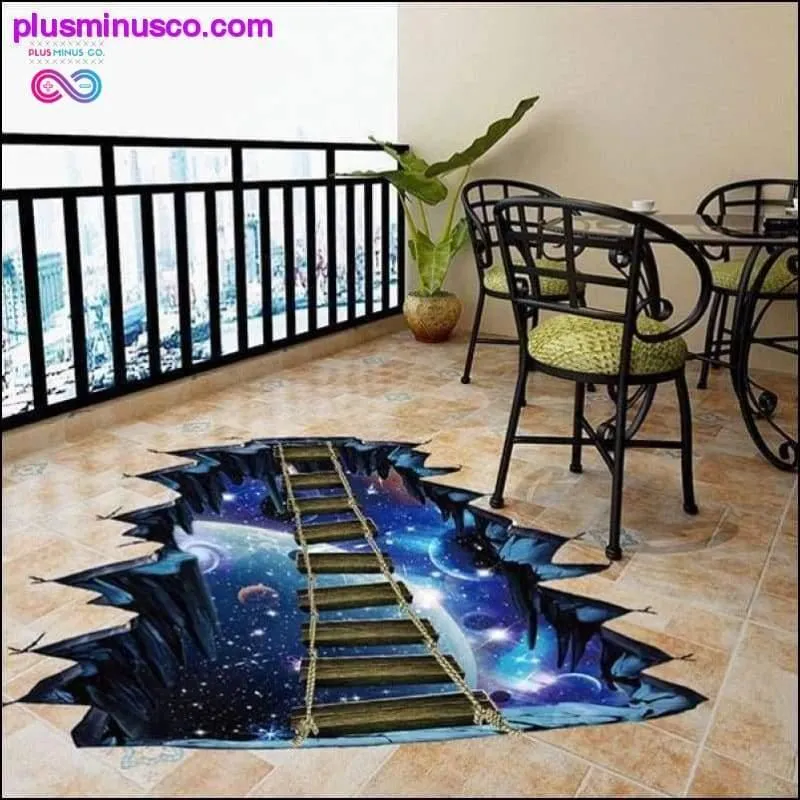 3D Galaxy Star Bridge Floor/Wall Sticker Home Decoration for