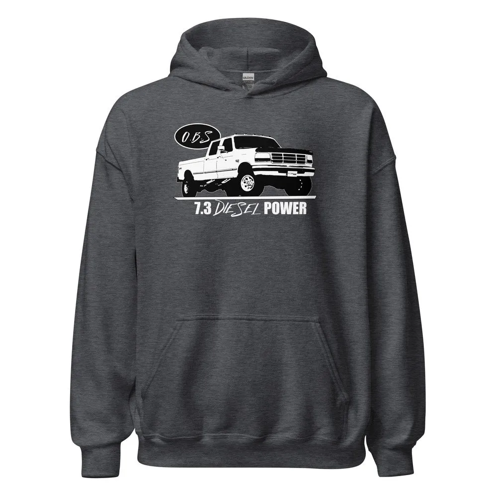 7.3 Powerstroke Hoodie Sweatshirt Based on 90's OBS Crew Cab F250 / F350