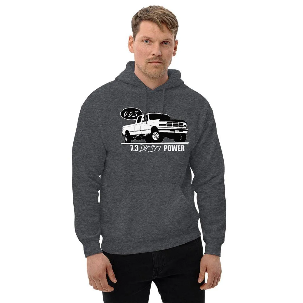 7.3 Powerstroke Hoodie Sweatshirt Based on 90's OBS Crew Cab F250 / F350