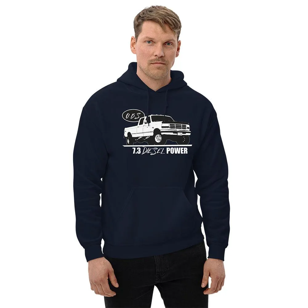 7.3 Powerstroke Hoodie Sweatshirt Based on 90's OBS Crew Cab F250 / F350