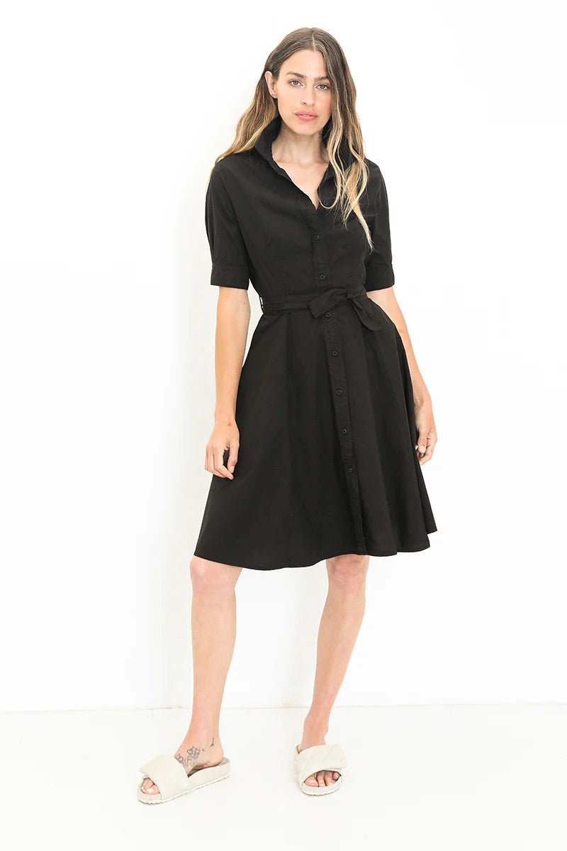 A Shirt Thing Suzanne Dress in Black