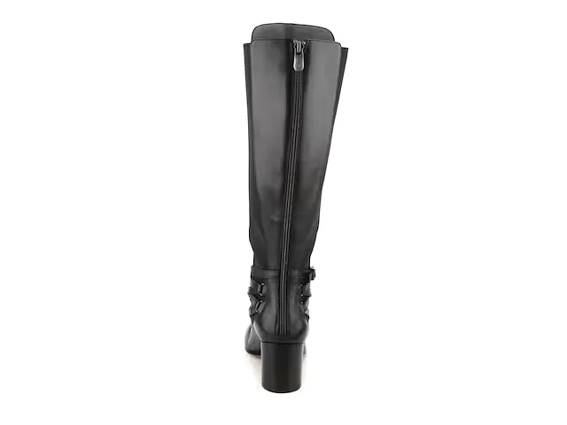 ADRIENNE VITTADINI Women's • Gavin• Tall Boot - Black Leather - 6M