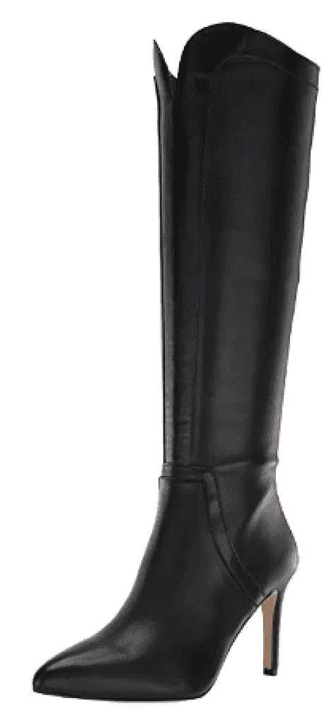 ADRIENNE VITTADINI Women's •Nalani• Tall Boot 9M Black Nappa Leather