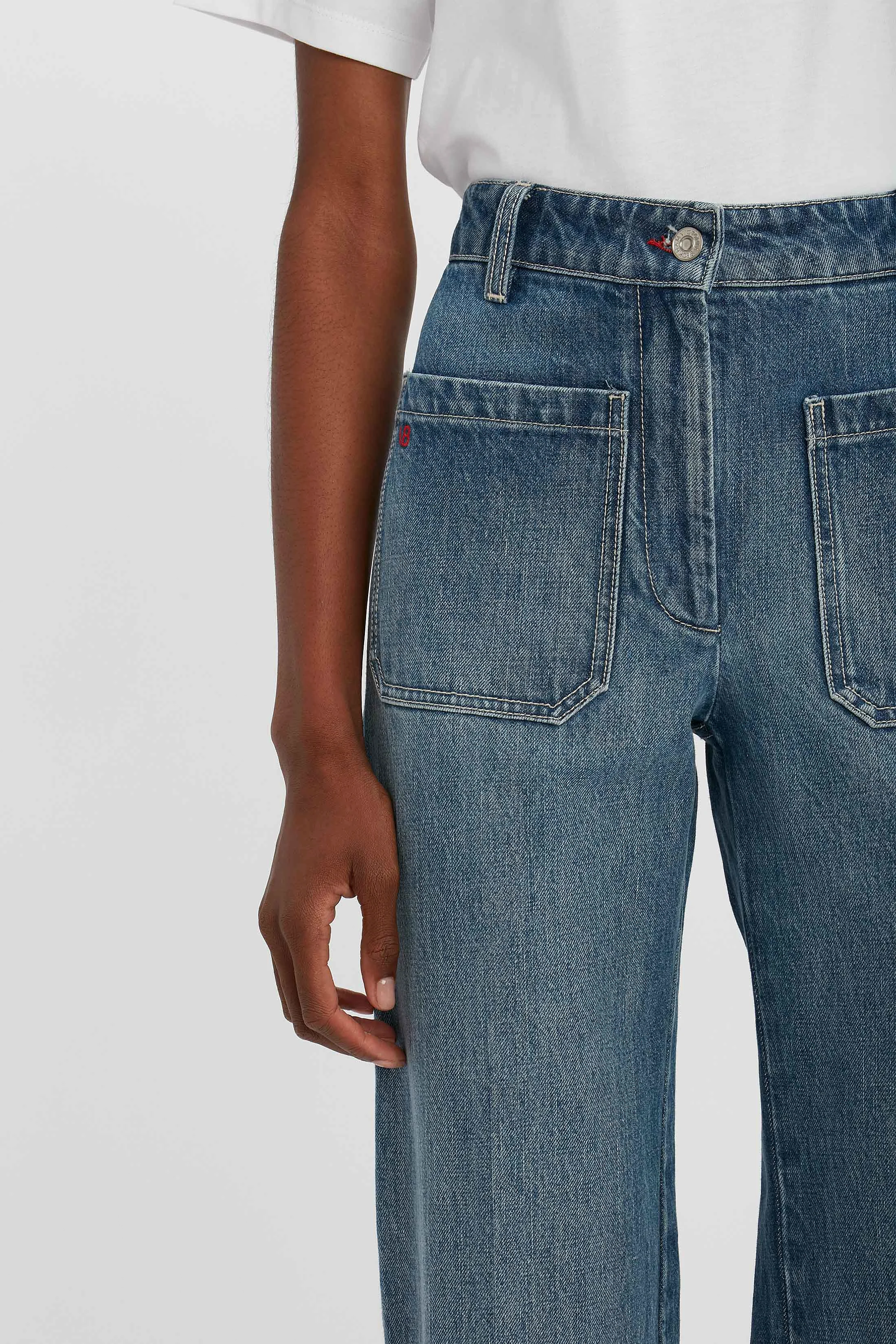 Alina High Waisted Jean In Shadow Wash