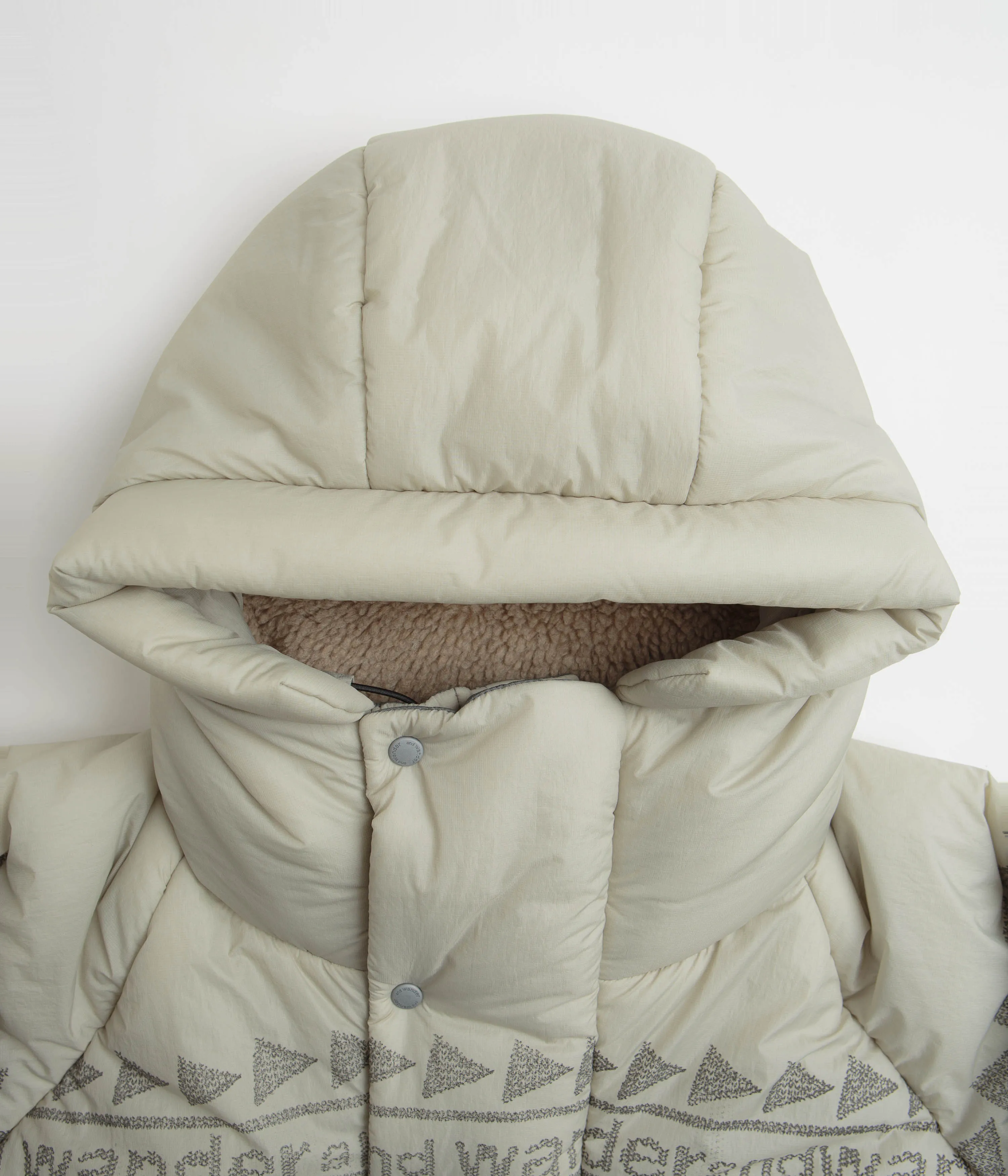 and wander x Maison Kitsune Nordic Border Insulation Jacket - Light Beige