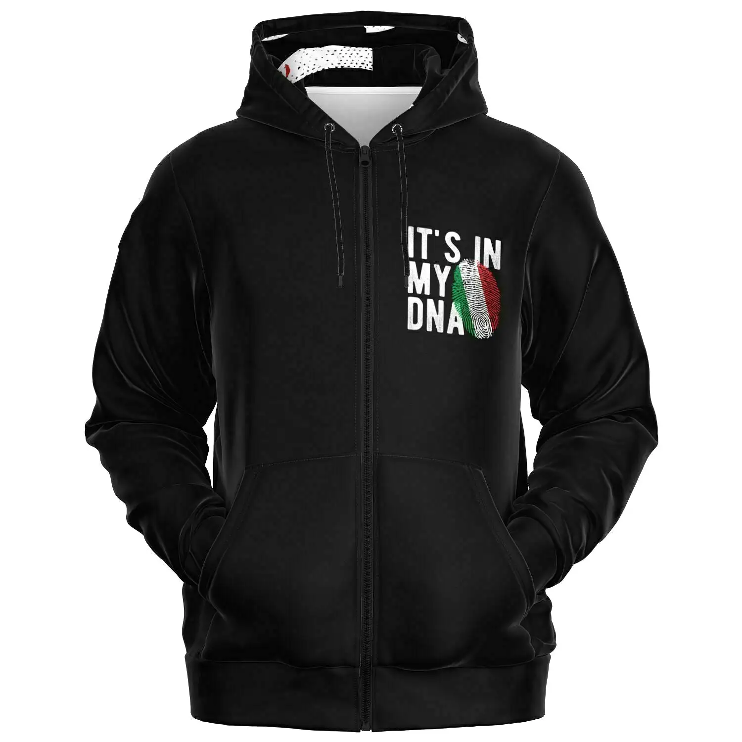 Athletic Zip-Up Hoodie - AOP