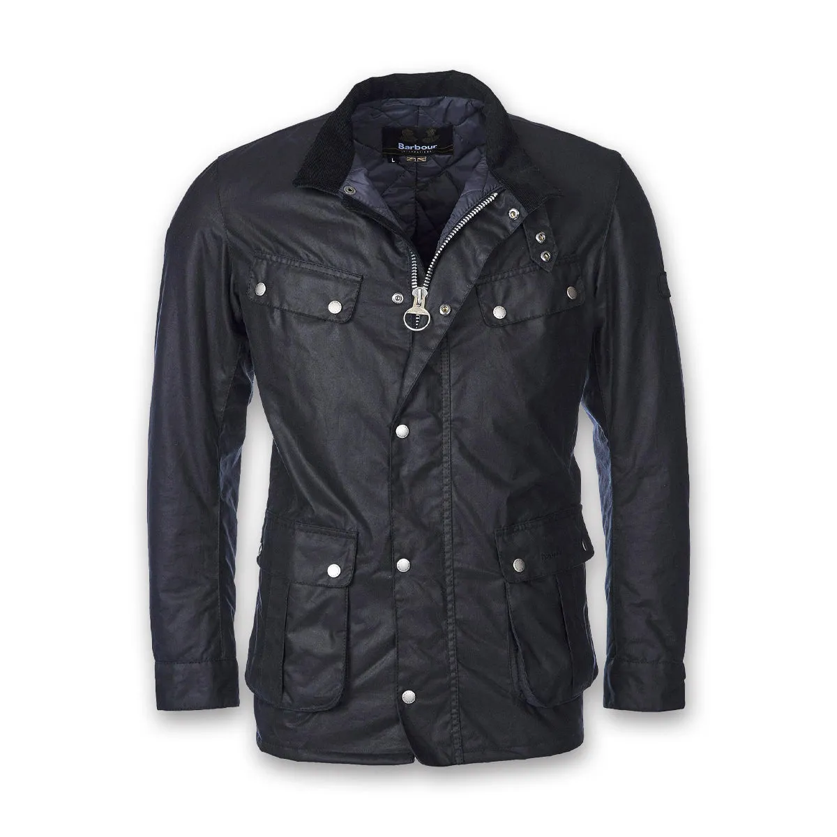 Barbour International - Tourer Duke Wax Jacket in Navy