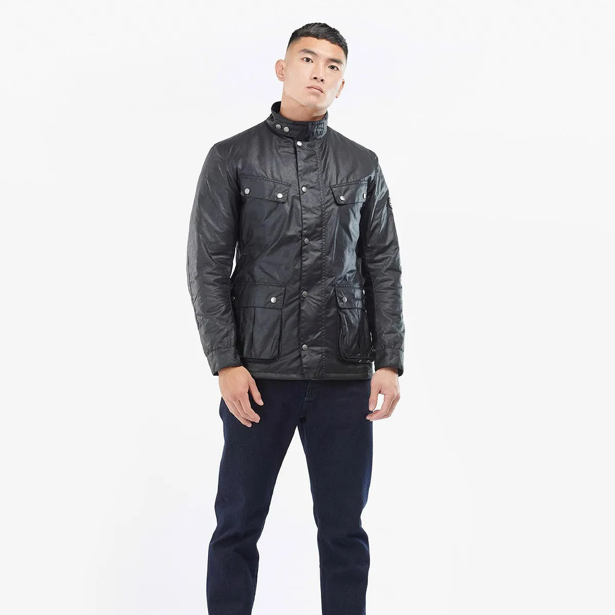 Barbour International - Tourer Duke Wax Jacket in Navy