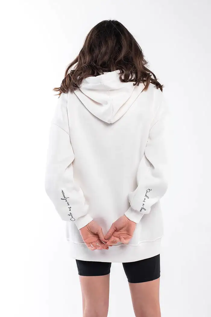 Bee And Alpaca Oversize Zipped Hoodie