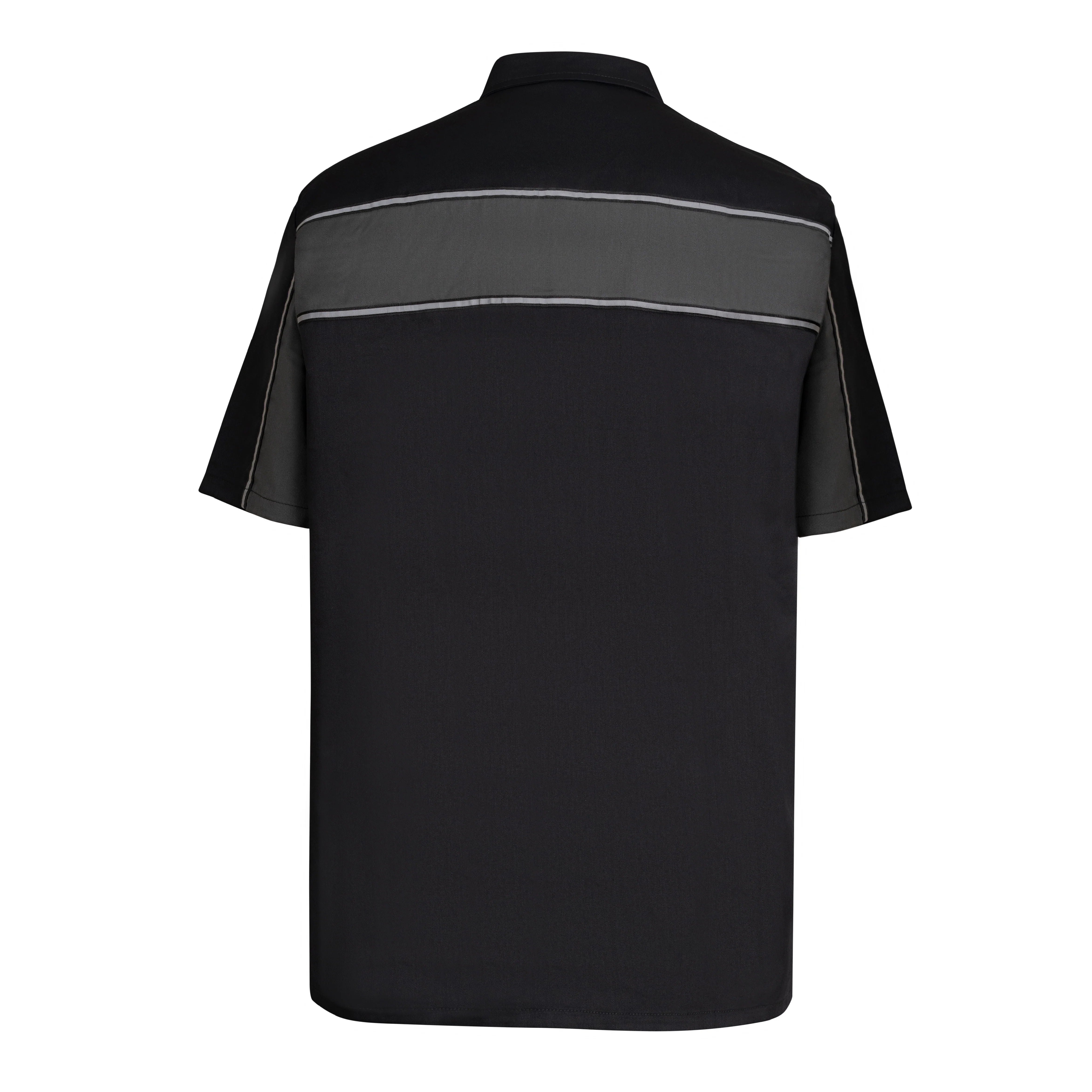 Black w/ Gray Stripe Work Shirt