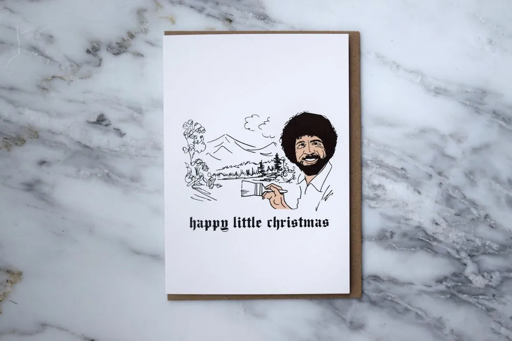 Bob Ross Holiday Card