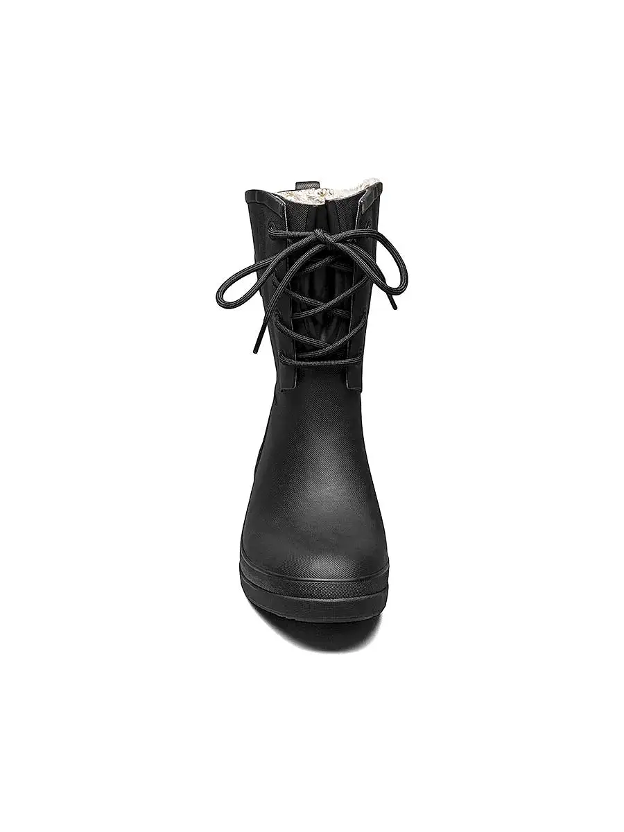 Bogs - Women's Amanda II Lace Black Rain Boots