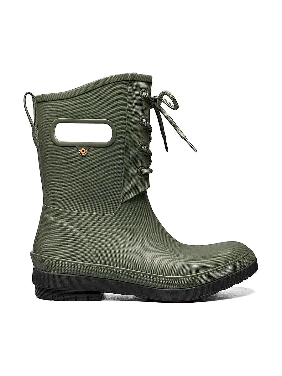 Bogs - Women's Amanda II Lace Green Rain Boots