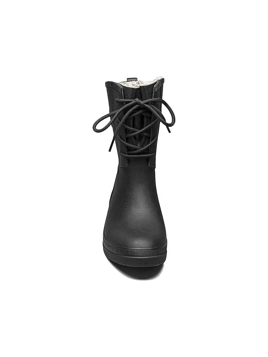 Bogs - Women's Amanda Plush Black Rain Boots