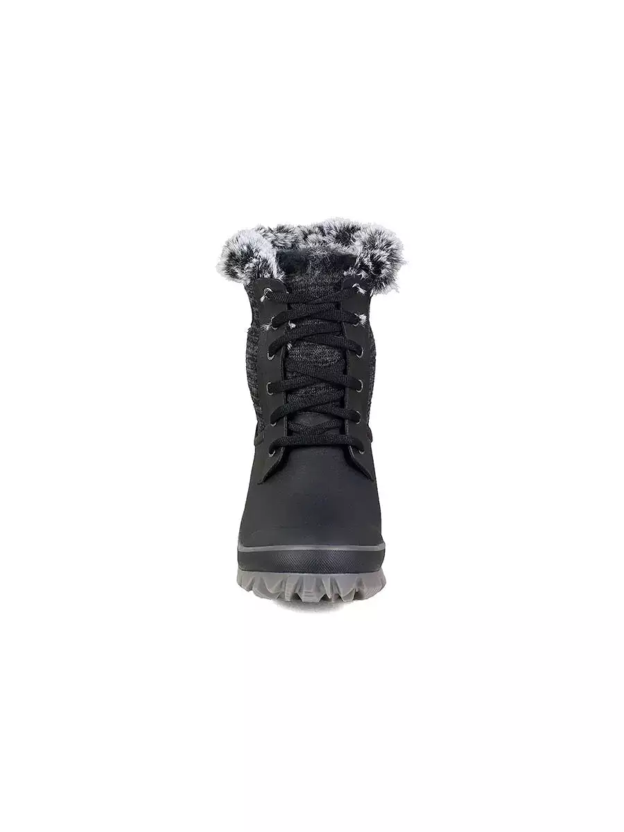 Bogs- Women's Arcata Knit Black Multi Winter Boots 72404-009