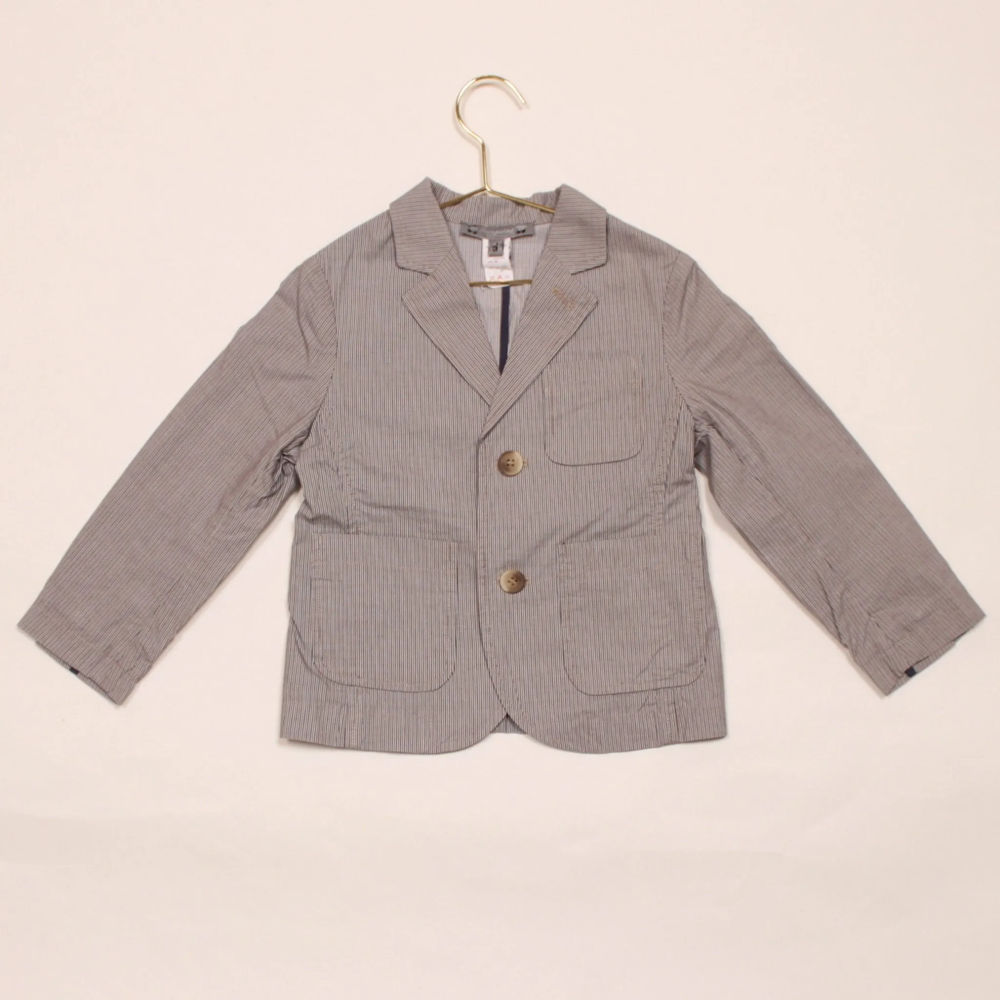 Bonpoint Cotton Stripe Blazer: 3 Years