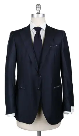 Borrelli Midnight Navy Blue Suit