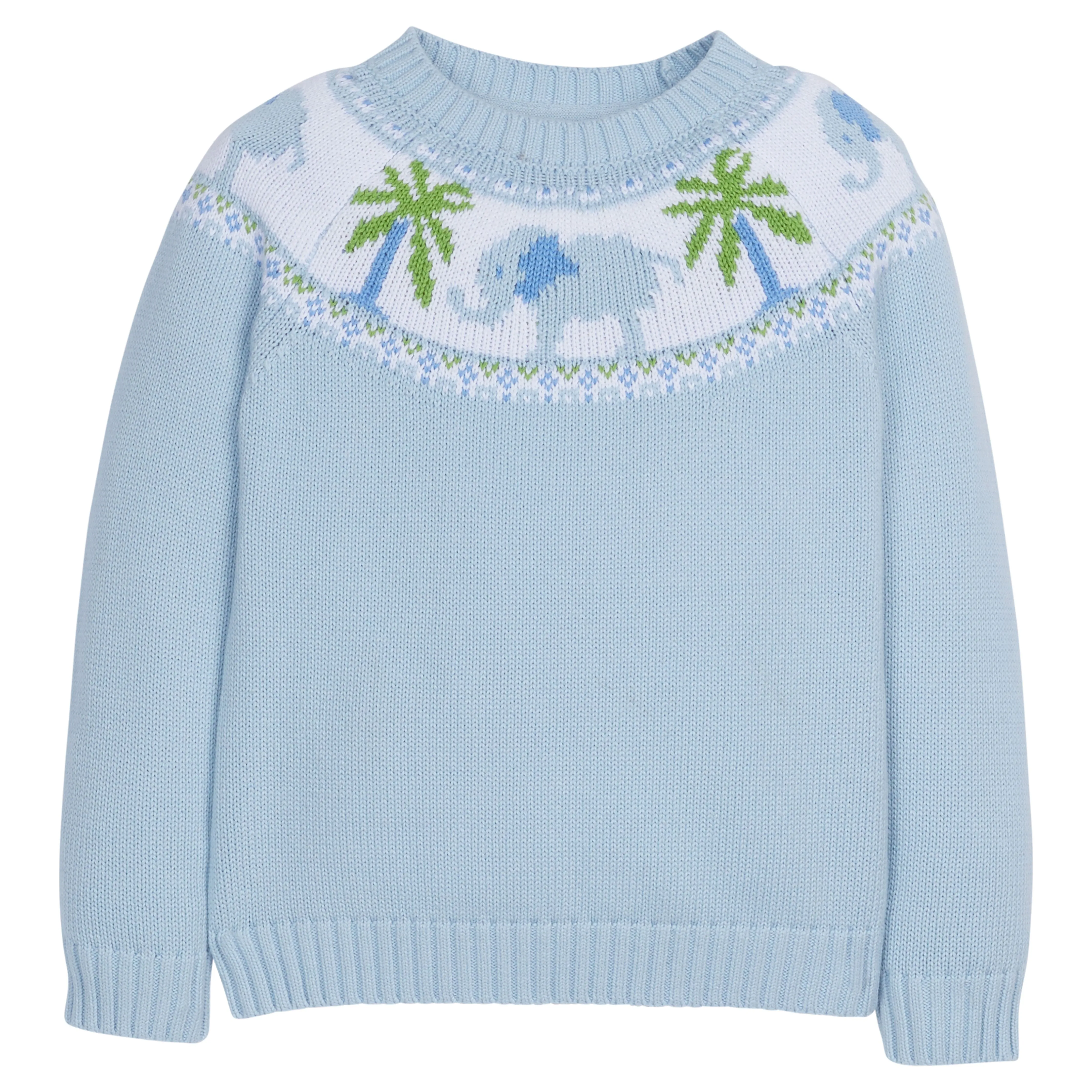 Boy Elephant Fair Isle Sweater