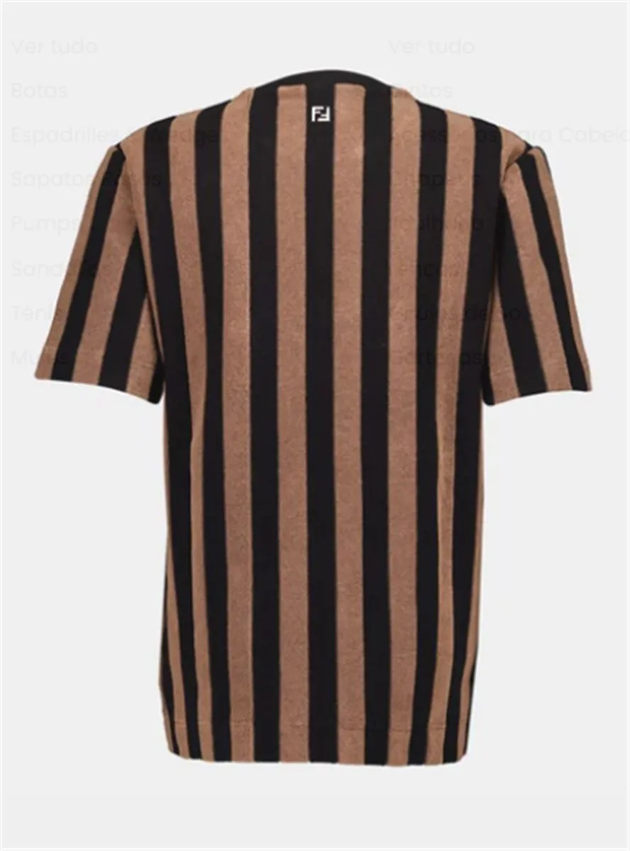 BROWN PEQUIN TERRY T-SHIRT