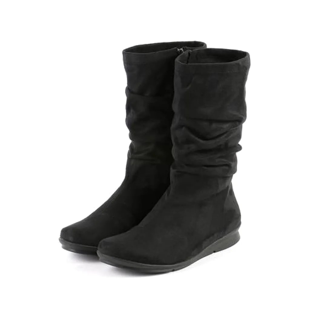 Bussola Women's •Combia 1560•  Mid-High Scrunch Boot - Black