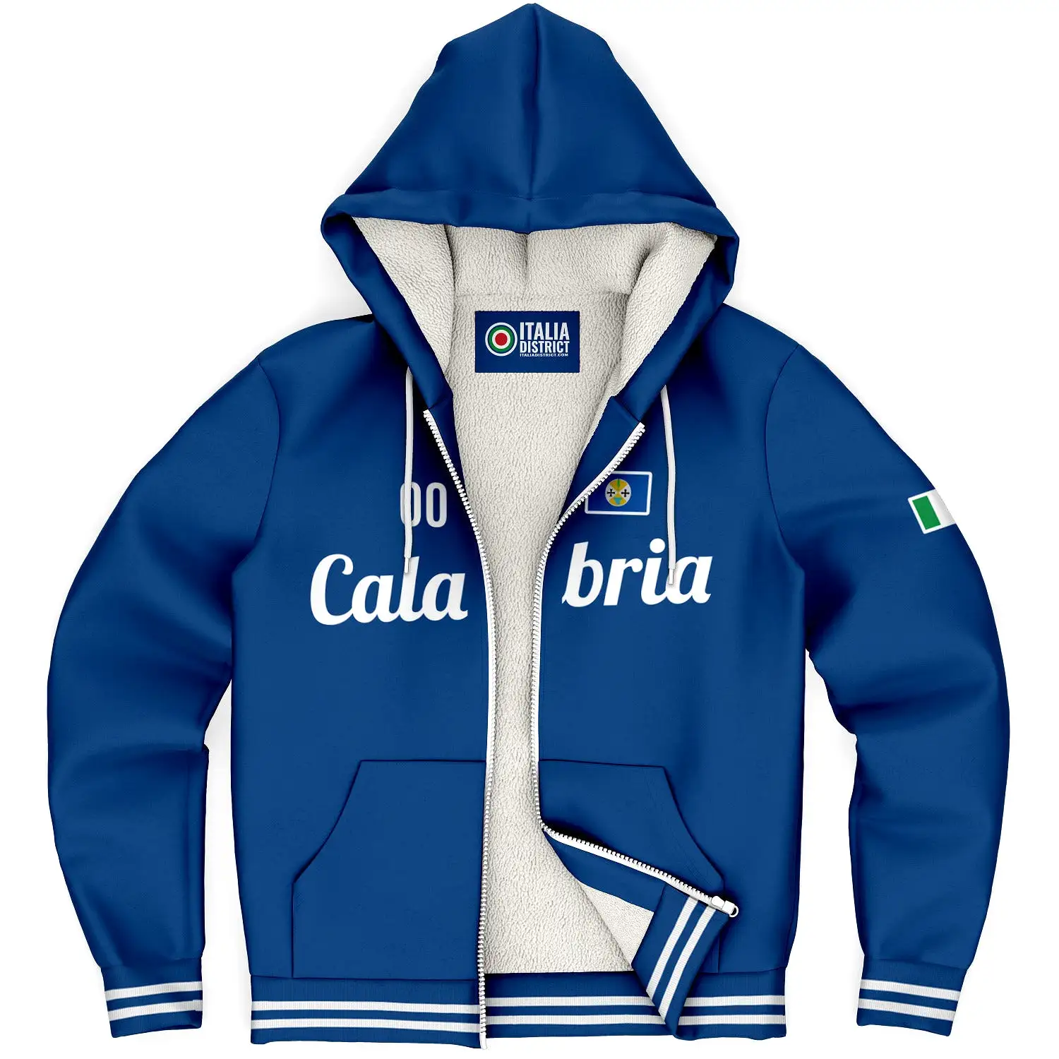 Calabria Microfleece Zip-Up Hoodie - Custom Name + Number