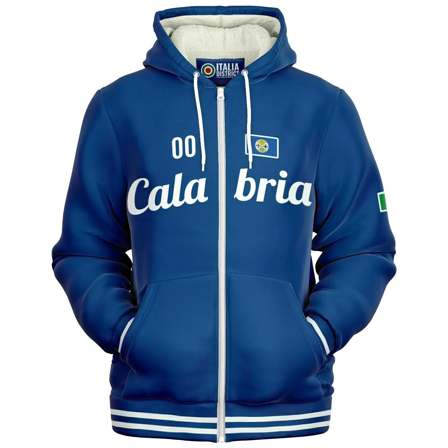 Calabria Microfleece Zip-Up Hoodie - Custom Name + Number