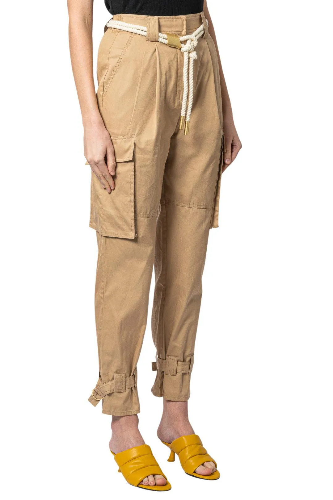 Cargo high-waist trousers