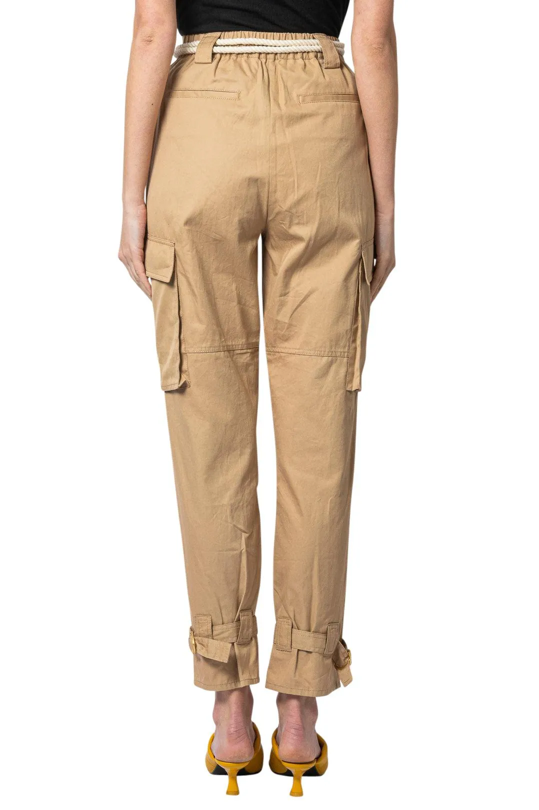 Cargo high-waist trousers