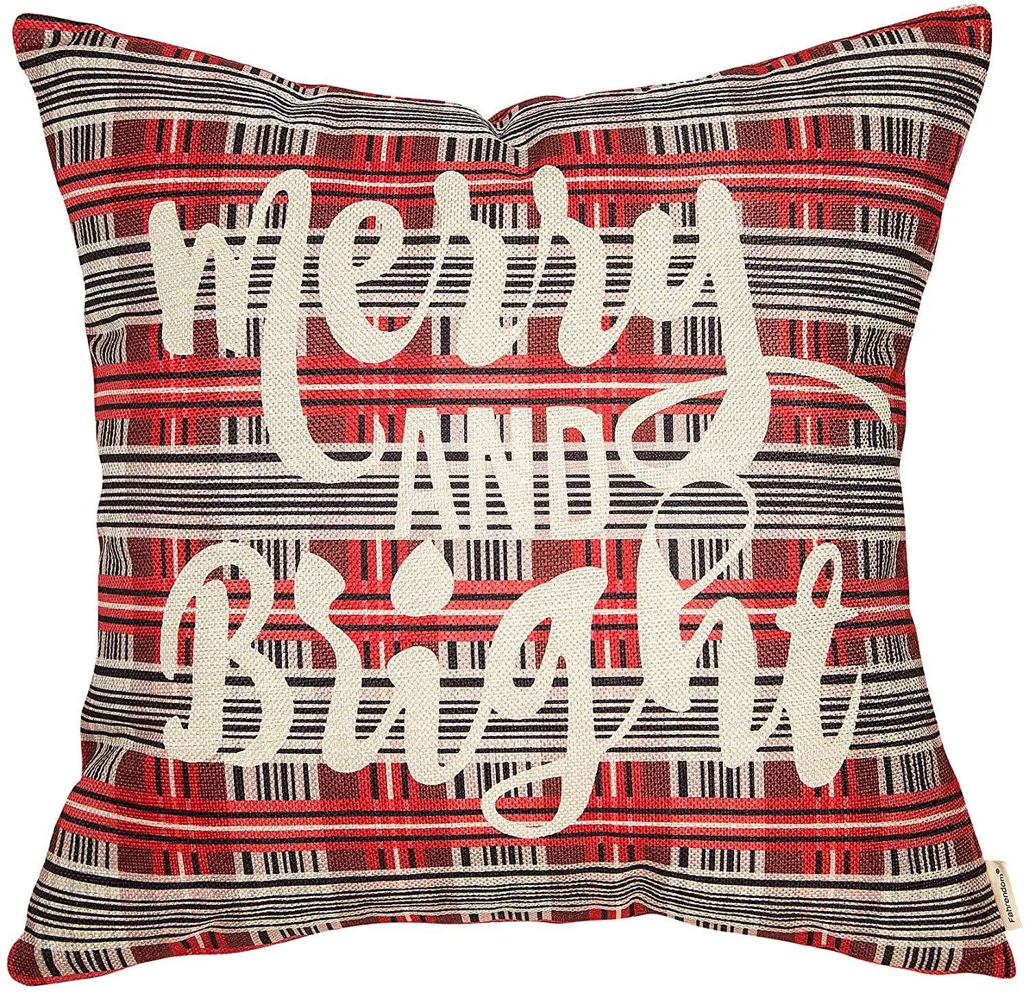 Christmas Sign Merry and Bright Retro Farmhouse Gift Winter Holiday Cover