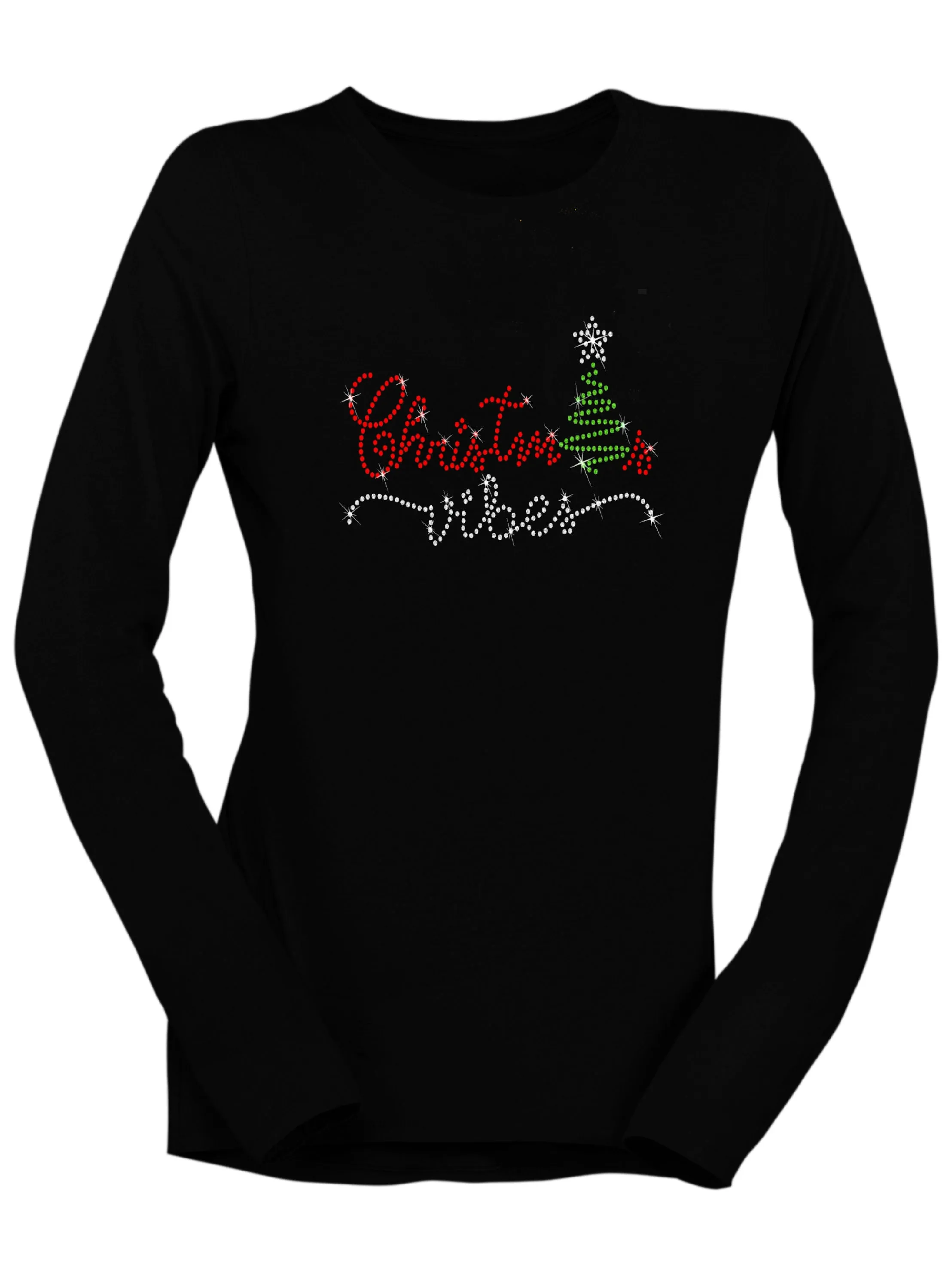 Christmas Vibes Rhinestone T-Shirt