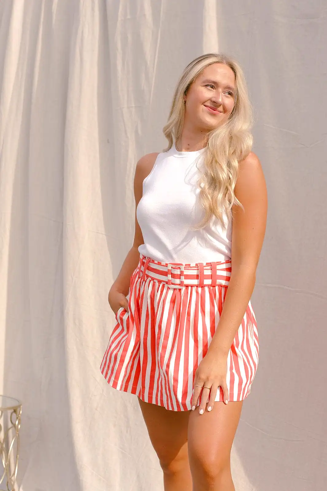 Coral Garden Party Set Skort