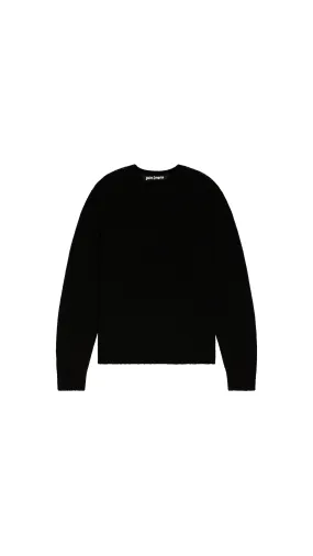 Curved Logo Sweater - Black White