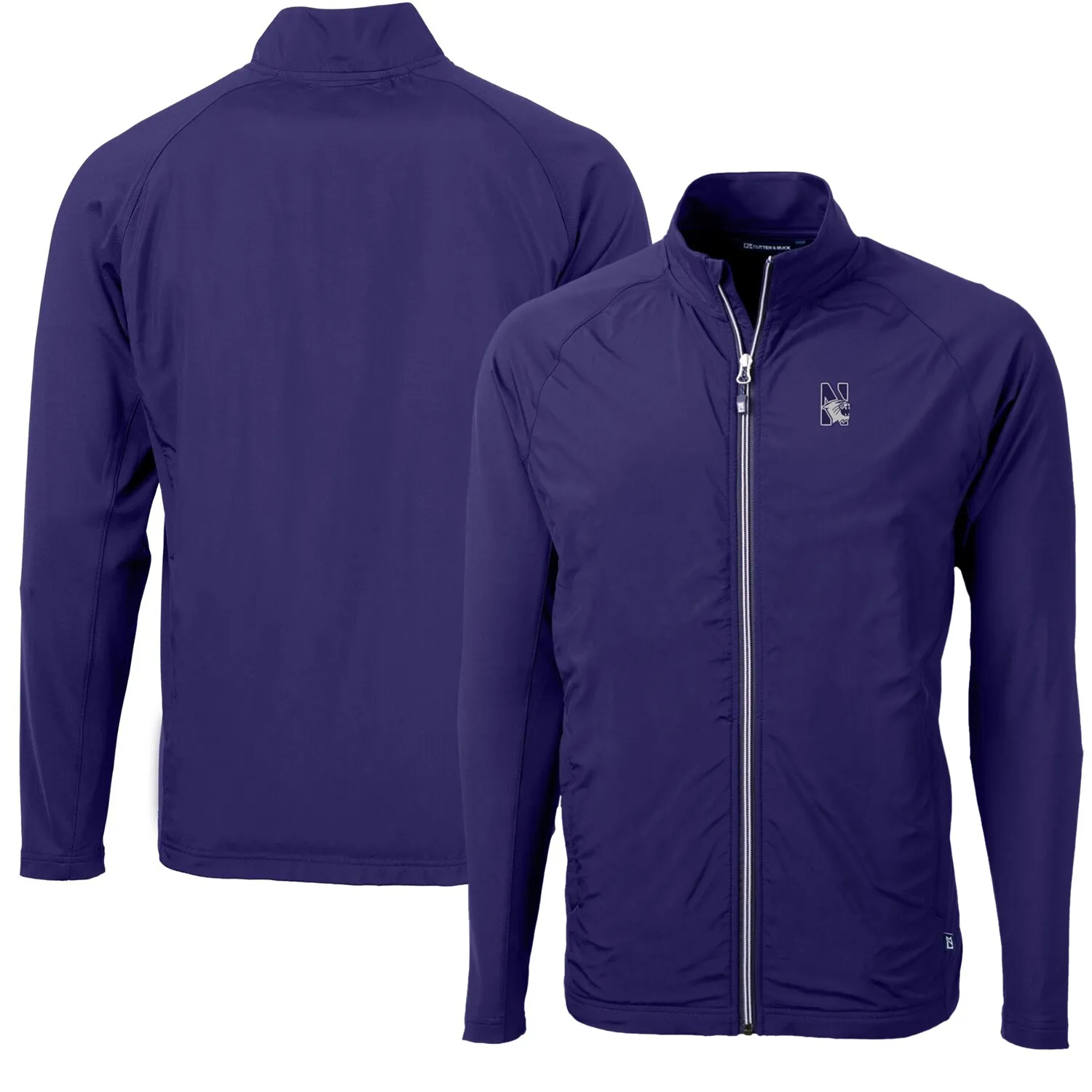 Cutter & Buck Northwestern Wildcats Purple Adapt Eco Knit Hybrid Recycled Full-Zip Jacket