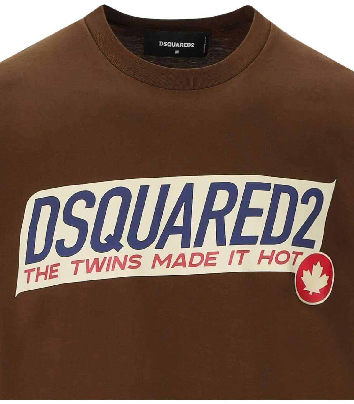 D SQUARED2  |DSQUARED2 DSQUARED2 SUPER NEGATIVE DYED COOL BROWN T-SHIRT