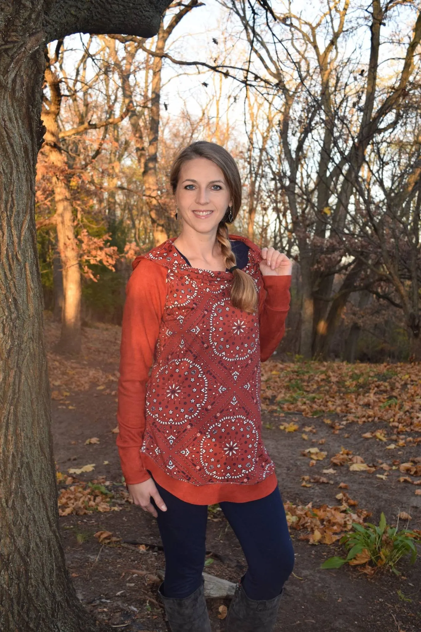 Driftwood Hoodie PDF Pattern Women XS-XXXL