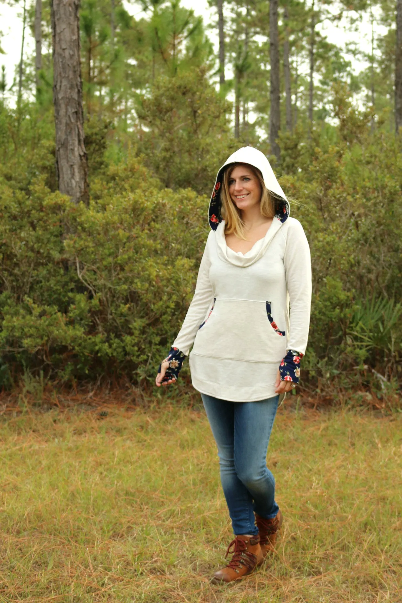 Driftwood Hoodie PDF Pattern Women XS-XXXL