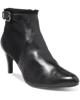 Ellen Tracy Cordo Booties -Black  Leather 9M