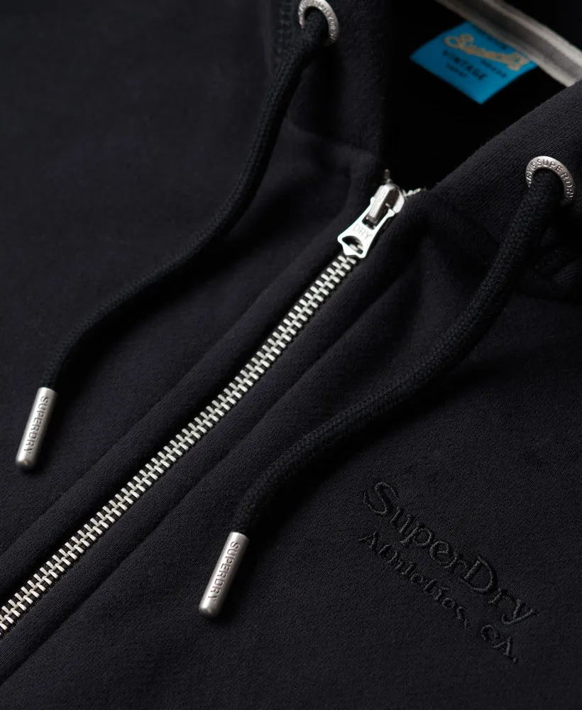 Essential Logo Zip Hoodie | Black