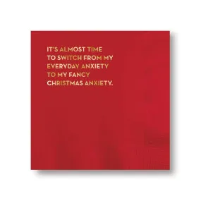 Fancy Christmas Anxiety Napkins