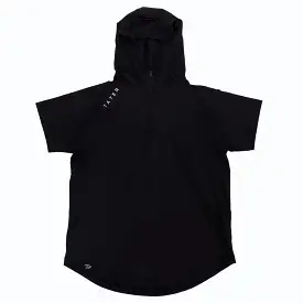 FUNDAMENTALS | 1/4 Zip S/S Hoodie | Black