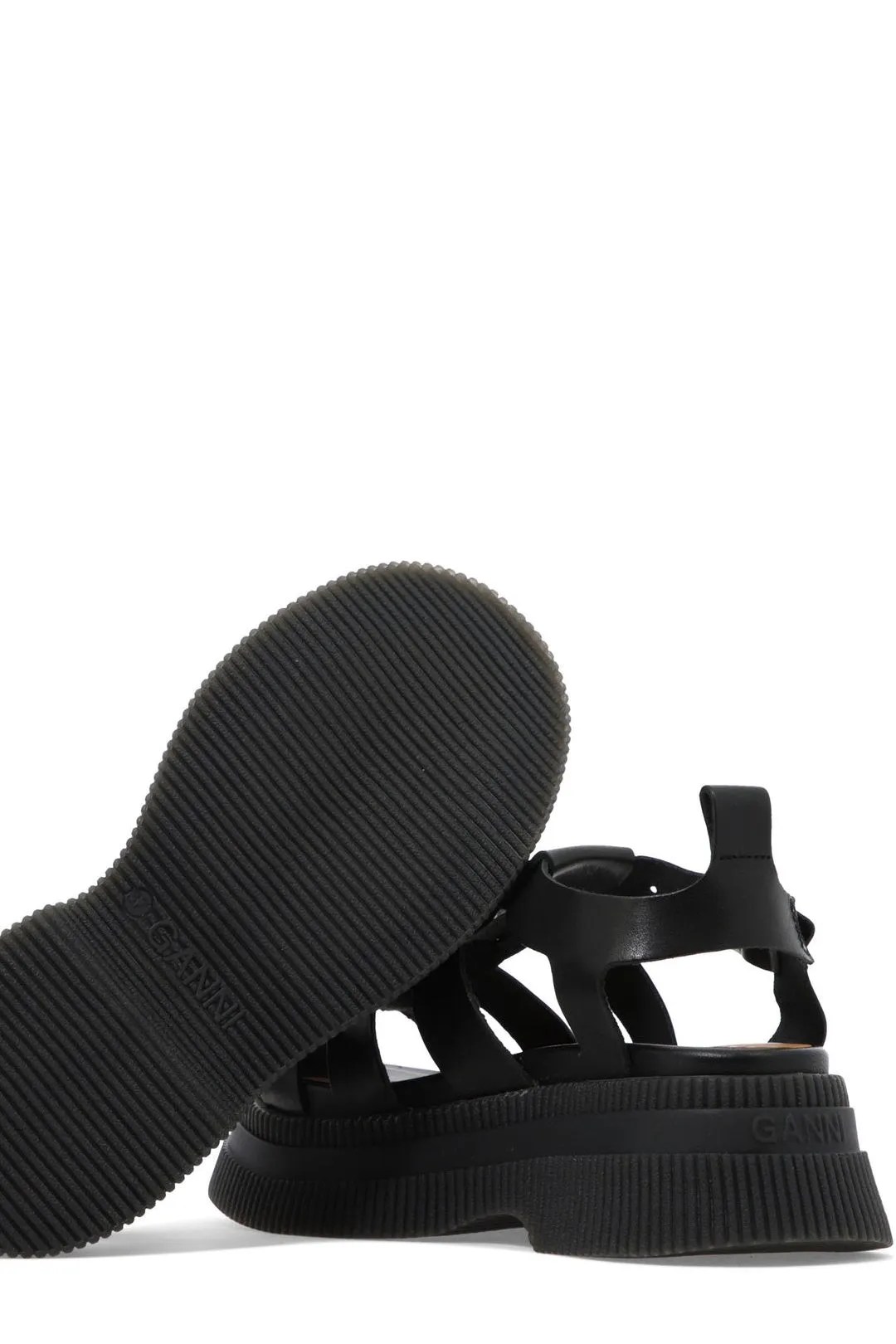 Ganni Creepers Buckle Fastened Caged Sandals