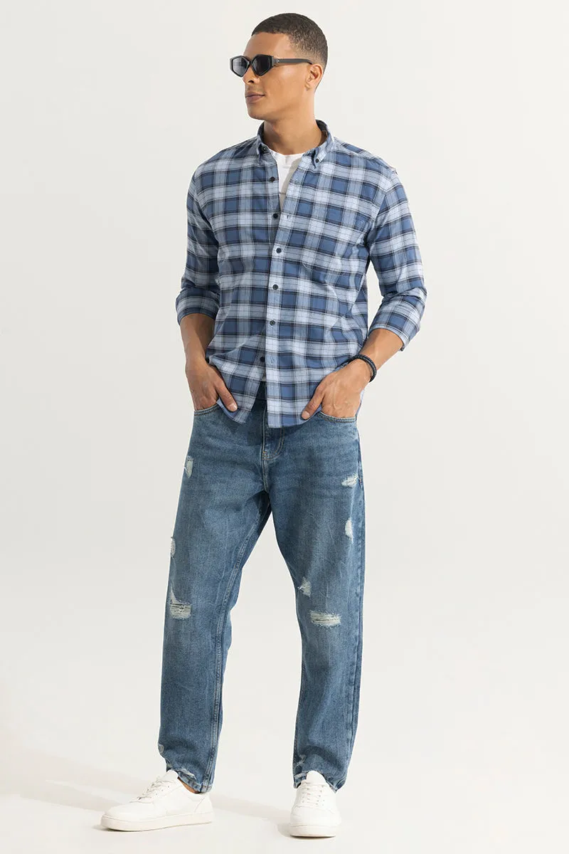 Gazing Grid Blue Checks Shirt