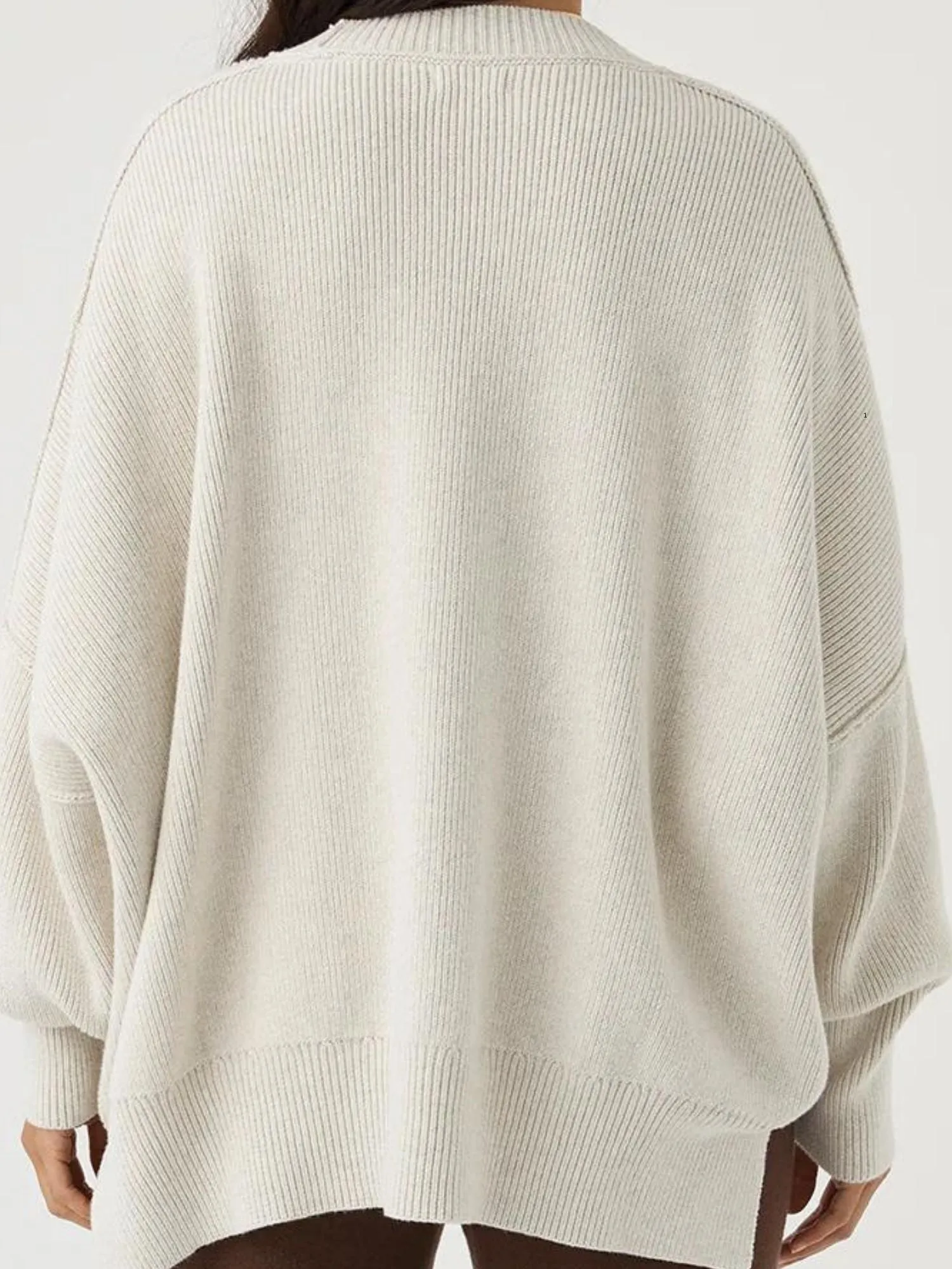 Harper Knit Sweater | Grey Marle