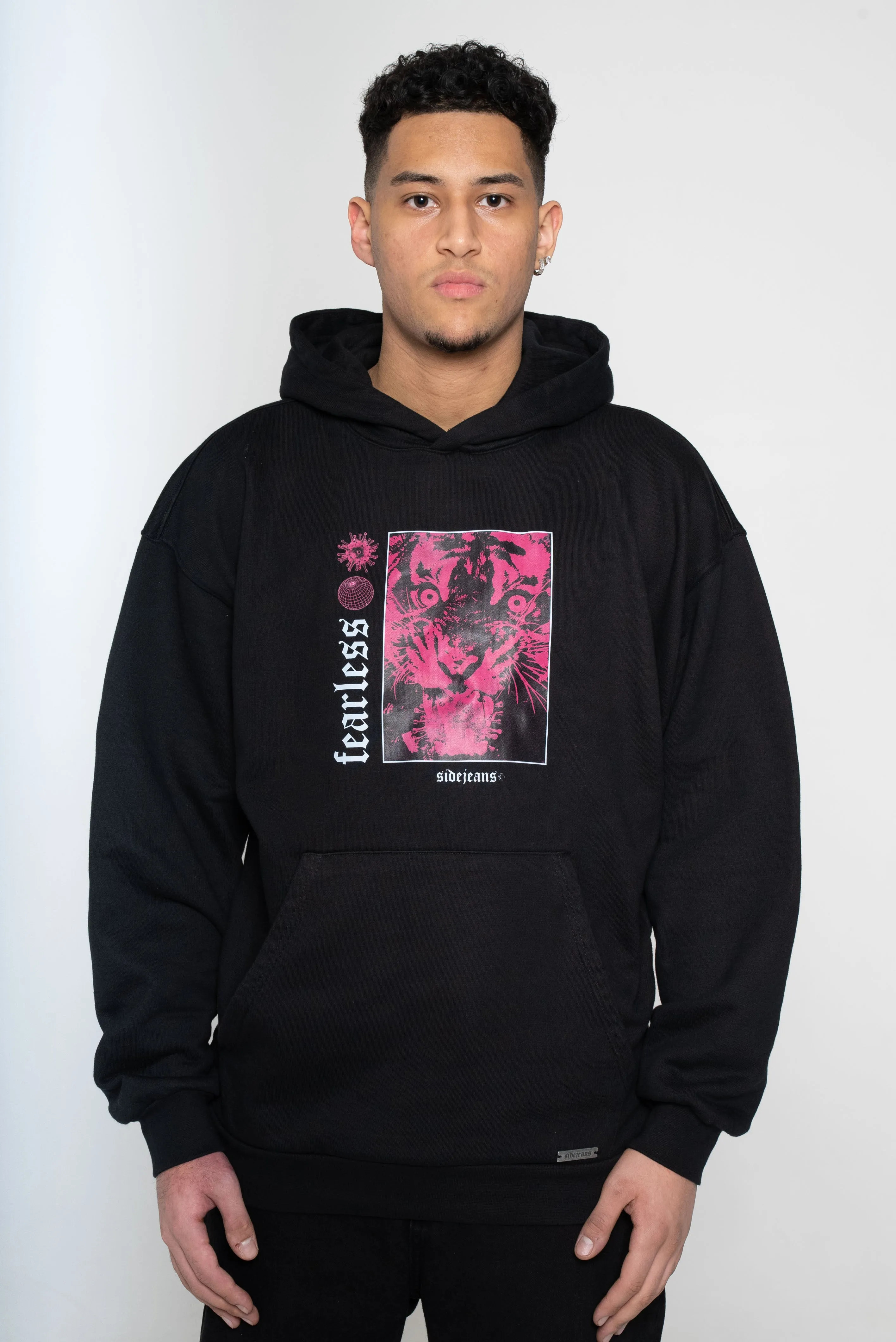 HEAVY FEARLESS MAGENTA/BLACK HOODIE