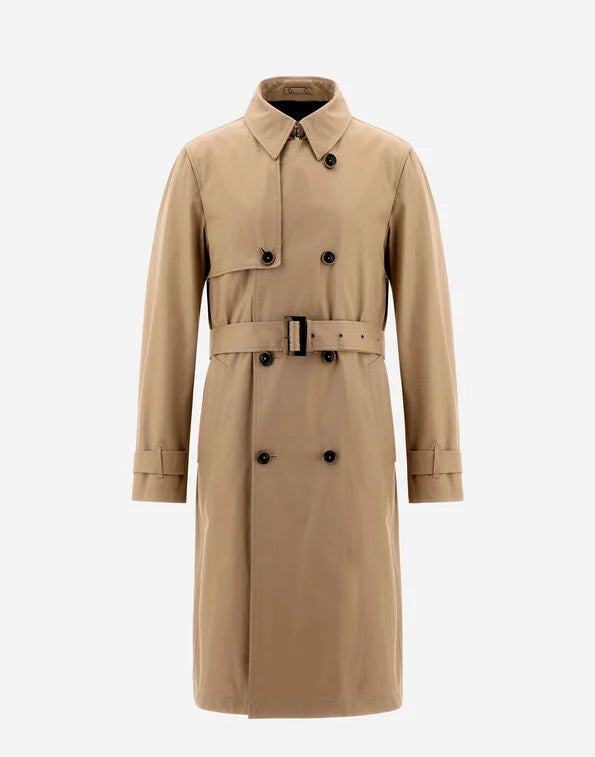 Herno Double-Breasted Trench Coat / Sand