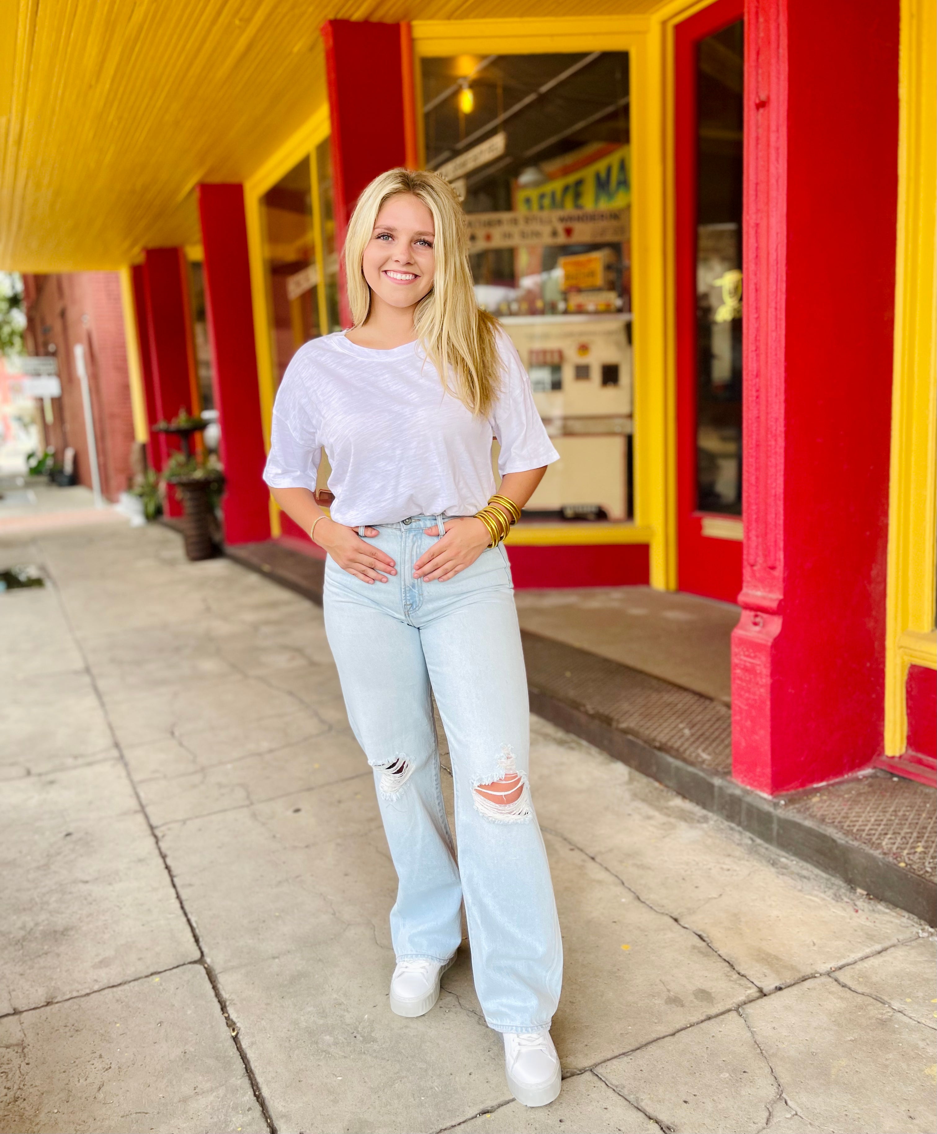 High Waist Dad Jeans