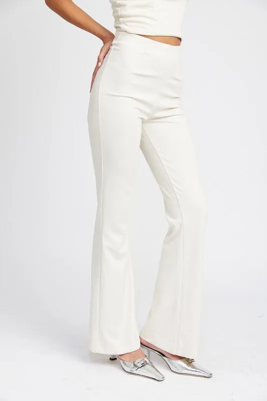 HIGH WAIST FLARED PANTS