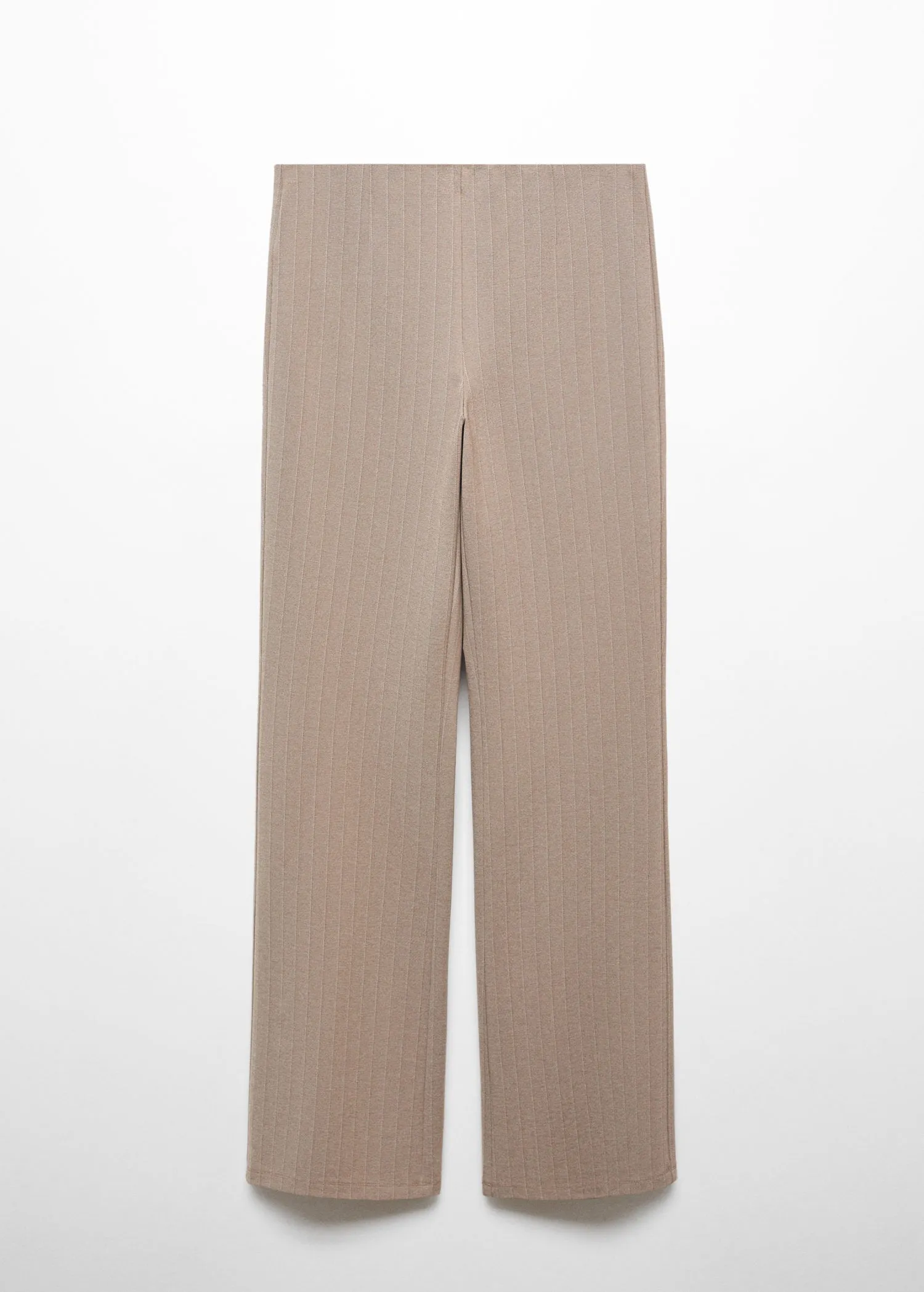 High-waist straight trousers