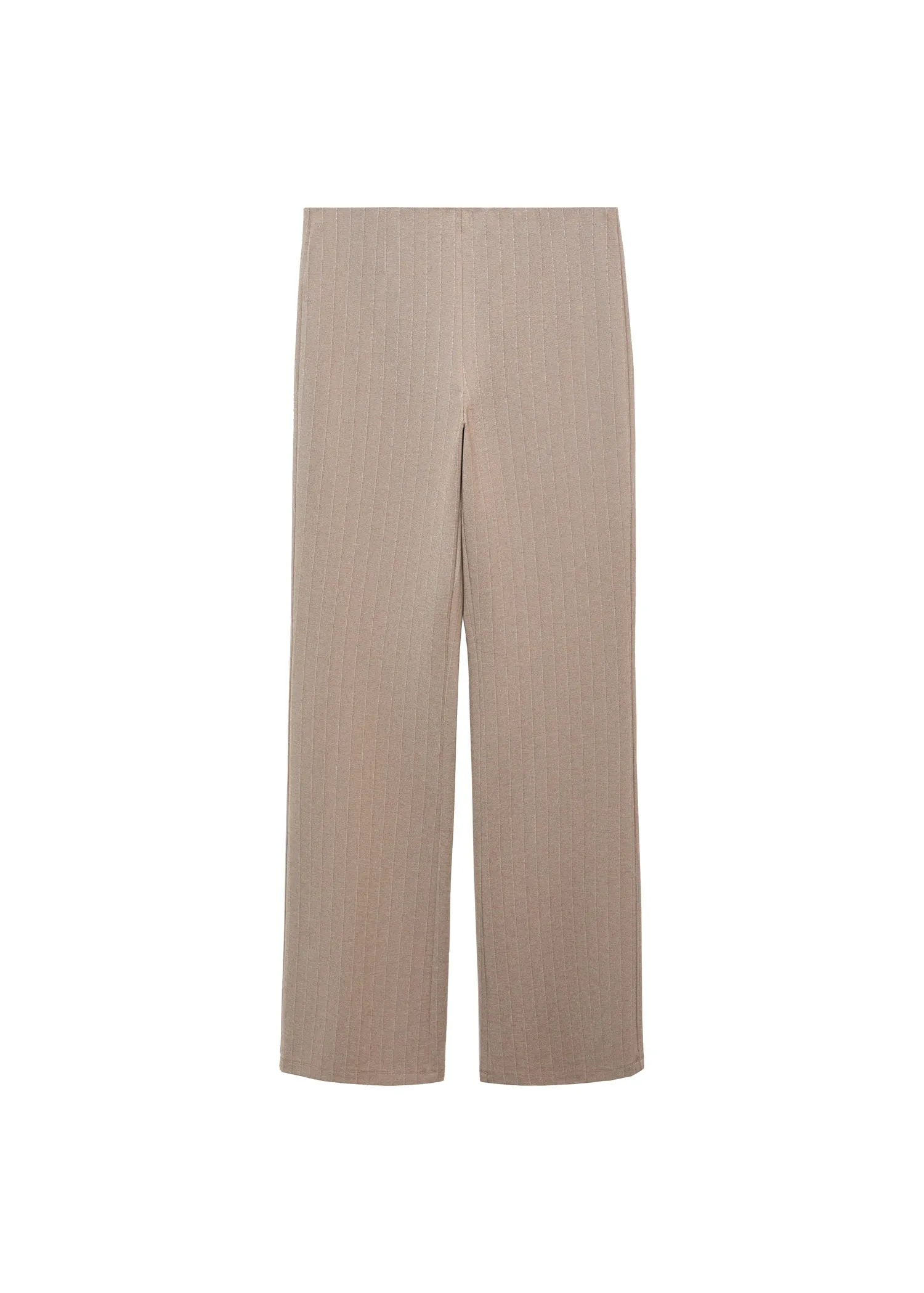 High-waist straight trousers